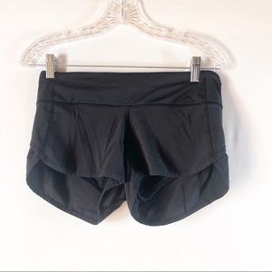 Lululemon Black Speed Up Shorts Size 4
